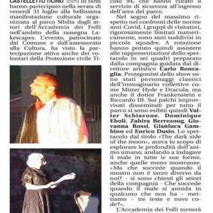 THE DARK SIDE OF THE MAN. NOVARAOGGI 2020