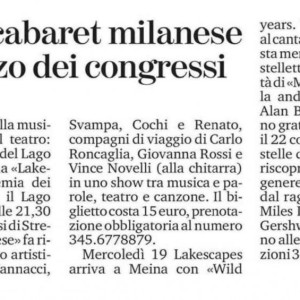 WILD YEARS. MANHATTAN - LONDON. LA STAMPA NOVARA 2020