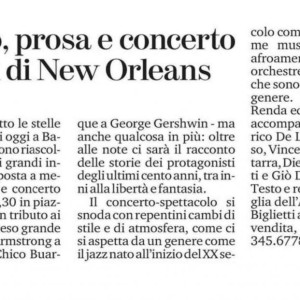 SOTTO LE STELLE DEL JAZZ. LA STAMPA NOVARA 2020